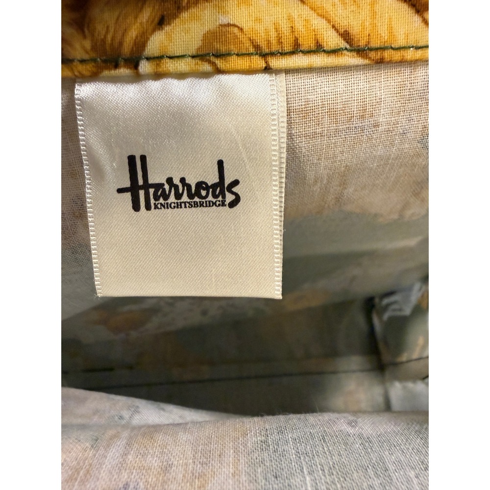 Harrods Knightsbridge Dog Breed Print Small Green PVC Shopper Tote Bag 10x10x4 - Picture 3 of 4